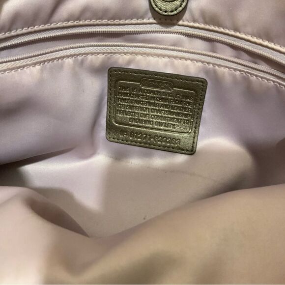 Coach Ashley Signature Handbag Purse Sateen Bag 3-Color Metallic B1271-F20263 - Picture 10 of 14